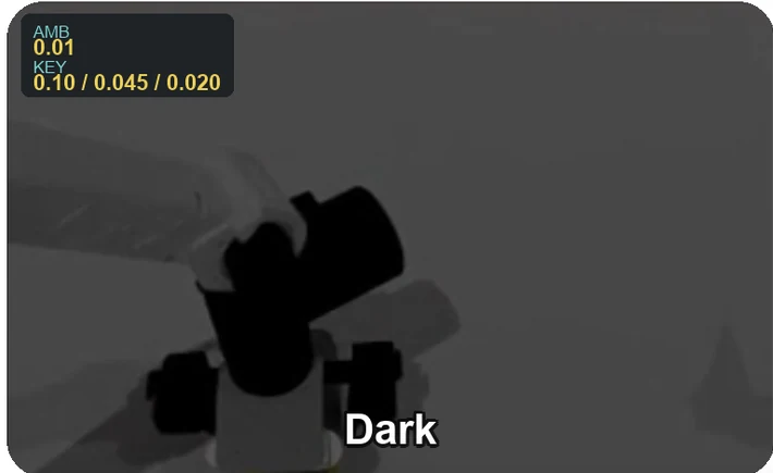 Dark illumination condition