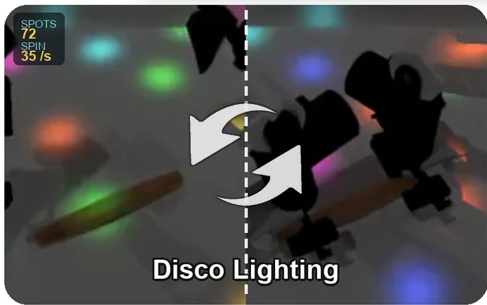 Disco lighting condition
