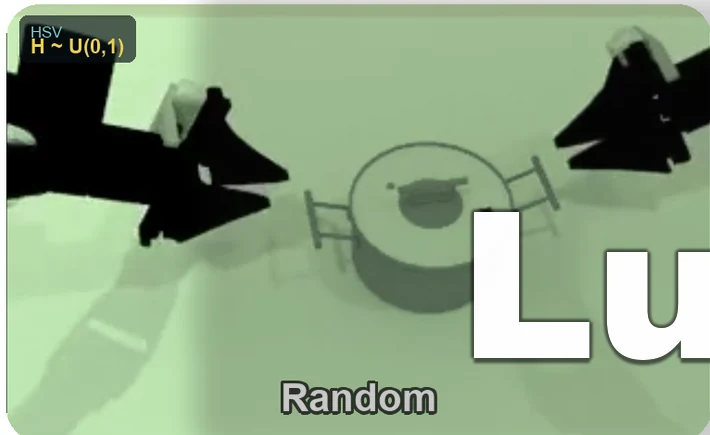 Random spatial lighting condition