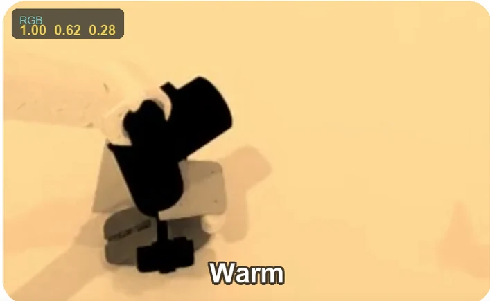 Warm illumination condition